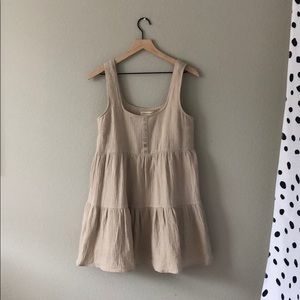 UO Gauze Mini Frock Dress